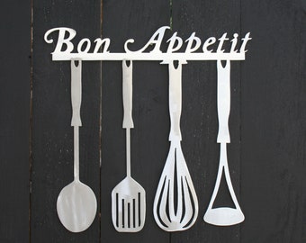 Metal Bon Appetit Kitchen Sign