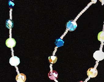 Rainbow Crystal Jewelry Set