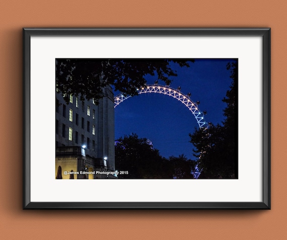City Photography, London Eye, London Photography, London at dusk, London City, London Landscapes, Wall Art, Wall Print, London at Night
