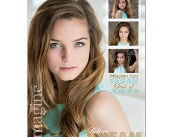 Senior Yearbook Ads Photoshop Templates - SCULPTING WORDS - High School Yearbook Ad Custom Design