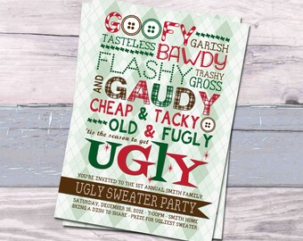 Ugly Sweater Party Invitation