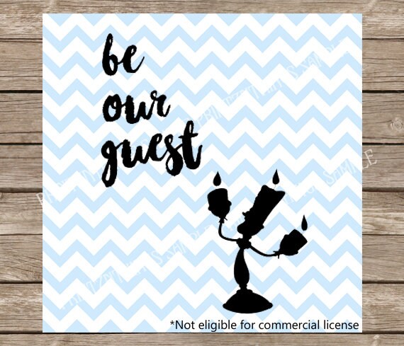 Download Disney SVG Be Our Guest Beauty and the Beast Guest Room svg