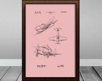Airplane Print Airplane Art Nursery Print Aviation Art Airplane Nursery Plane Print Airplane Decor Plane Wall Art Aviation Decor Patent
