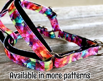 3/8" Abstract & Geometric Harnesses, XXS Step-In Dog Harness, Xs Dog Harness, Harness for Boy, Girl, Aztec Harness, Kaleidoscope Harness