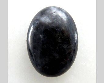 Black Galaxy Quartz Gorgeous Oval Shape Loose Gemstone Cabochon, 29X21X7mm, 34Cts, Jewellery Making, Semi Precious, Gemstone, B-9915