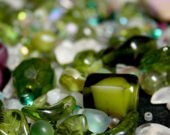 Glass and Lucite Bead Grab Bag