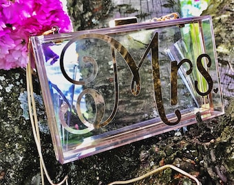 Acrylic Wedding Clutch Photoprop
