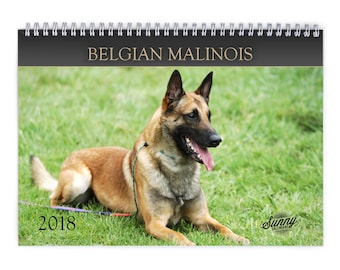 Belgian Malinois 2018 Wall Calendar