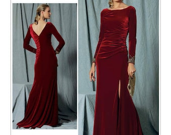 V1520 Designer Badgley Mischka Vogue dress sewing pattern
