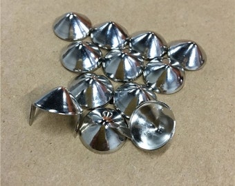 1000 x US77 Cone Stud ( iron / brass ) 13.7mm x 6mm