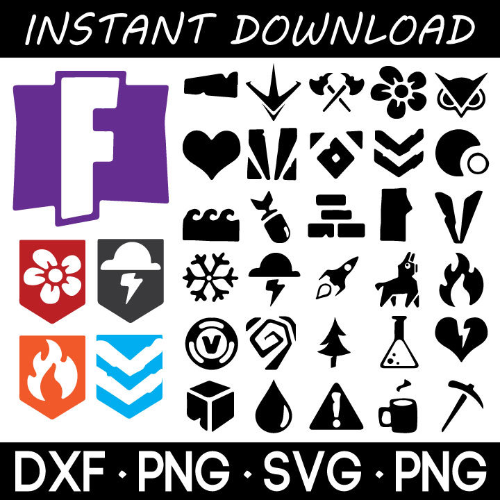 fortnite banner icon logo silhouette vector in svg png eps - all banner icons fortnite