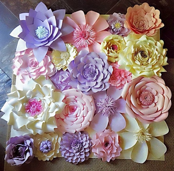  Paper  Flowers  Wall Decor  Wedding Decor  Home  Decor  Paper 