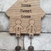Home Sweet Home His and Hers Key holder and Key rings
