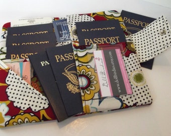 Dollbirdies Family Boarding Pass Passport Wallet