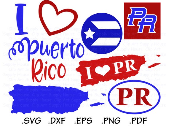 Puerto Rico SVG Puerto Rico Clipart Puerto Rico PNG