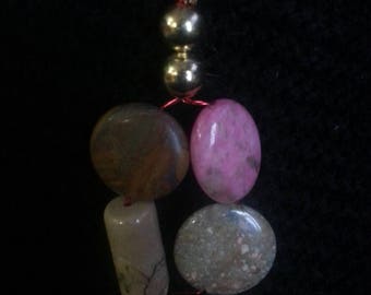 Handmade OOAK #5 beaded necklace