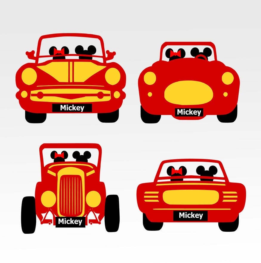 Download Disney Bound Car Disneymickey minnie SVG DXF png jpg