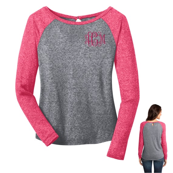 monogram logo raglan sleeve sweatshirt