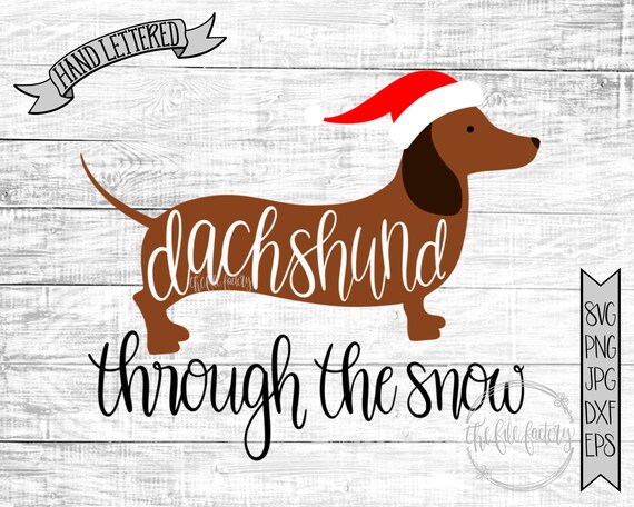 Download Dachshund Through The Snow Christmas Song Cut and Print