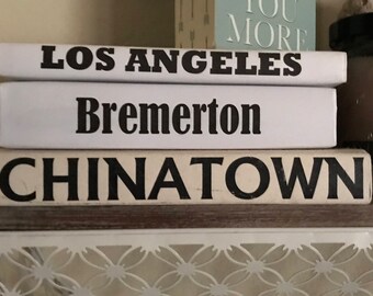 Custom Personalized Repurposed Hardcover Vintage Books