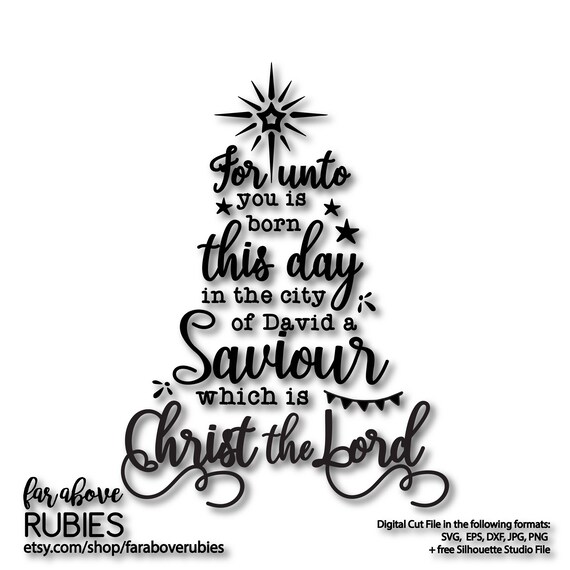 Christmas Bible Verse Luke 211 KJV a Saviour which is Christ