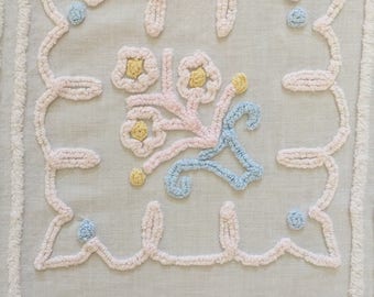 Vintage Chenille Baby Blanket