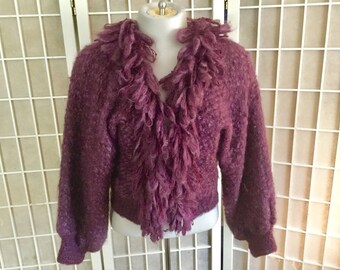 Vintage 1960s Fringe Cardigan