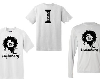 Whitney Houston Legendary Pop Icon Long Sleeve/ T-shirt/ Hip Hop fashion and Urban Wear/ 90's Hip Hop/ the Greatest