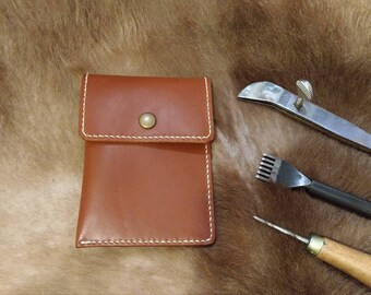 Leather headphone / coin bag