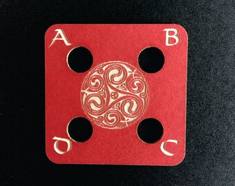 25 Two Inch Mat Board Knot Work Triskel Tablet Weaving Cards Your Color Choice