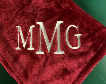 Softest Throw Ever for him - Personalized Throw – Monogrammed Blanket - Monogrammed Fleece Blanket Throw - Personalized Housewarming Gifts