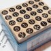 Teeny Tiny Alphabet Stamp Set by Studio G,Circle Alphabet Letter Stamps,Mini Wooden Lower Case Alphabet Stamps,Mini Alphabet Stamp,Stamp Art