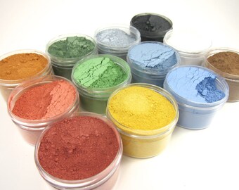 12 Color Milk Paint Sampler - Non-toxic All Natural Paint Perfect for Unfinished Wood Projects - Primary Colors