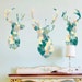 Santa's Sleigh & Reindeer Wall Decal Kit - Removable Christmas Wall Stickers With Rudolph & Stars (34 Pieces)