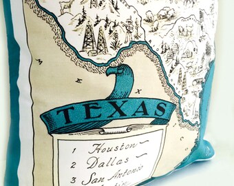 Texas State Pillow Cover with Insert