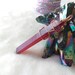 Ruby Aura Quartz Crystal Pendant - Quartz Crystal - Angel Aura - Wire Wrapped Pendant - Healing Crystal - Jewelry Supplies - Red