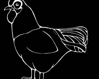 Rhode Island Red Chicken Decal