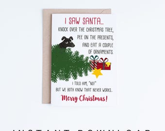 Pet Holiday Card, Printable Christmas Cards From the Dog, Funny Christmas Card, Dog Dad, Dog Mom, For Husband, Wife, Boyfriend, Girlfriend