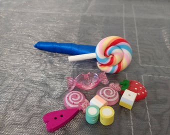 Lollipop Buttonhole... Polymer Clay Lollipop Buttonhole.