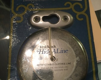 Hide-A-Line Retractable Clothes Line In Original Unopened Packaging (NOS)