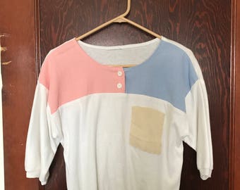 Vintage 80's 3/4 Sleeve Blouse