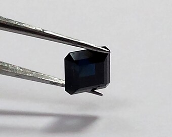 Loose Sapphire/Loose Gemstones/Loose Blue Saphire/Loose Blue Sapphire/Loose Gemstone/ 1.05 carat. Blue. Emerald Cut. Ref 34