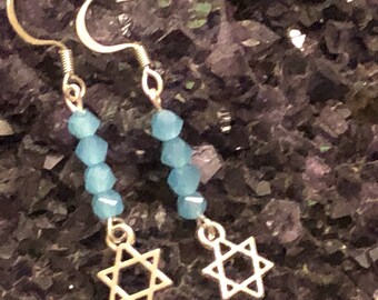 Star of David earrings
