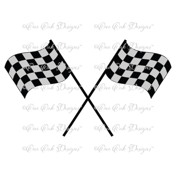 Download Crossed Checkered Flag 2 SVG File PDF DXF eps ai png jpg