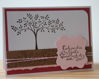 Religious Greeting Card. Handmade Card. God Card. Encouragement Card. Christian Birthday Card. Religious Thank You Card
