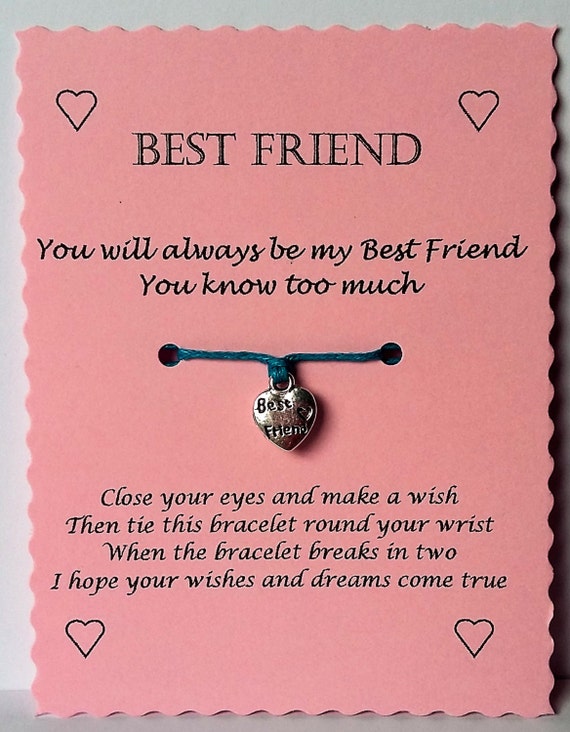 Bester Freund Geschenk Freund Wunsch Armband Bester Freund Geschenk Freund Wunsch Armband