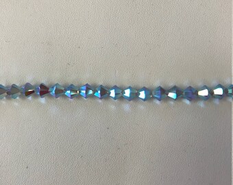 5301/5328 Swarovski® 6mm Bicone - Air Blue Opal ABx2 - 36 pieces