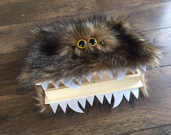 Brown Furry Monster Book Box