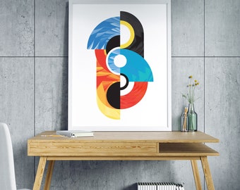 Aesthetic Decor Modern Home Wall Art Print 80s Poster Contemporary Aesthetic Decor Modern Home Wall Art Print 80s Poster Contemporary