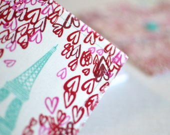 Soft Paris Card Set with Matching Pouch